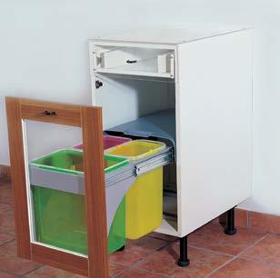 montážny 562 x 399 x 375 mm priestor šedá 1 x vrchnák na 18l kôš (obj.č. 133.0284.