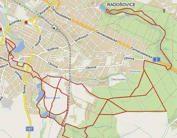Překvapte Říčany malý projekt do 500 tisíc korun DISTANČNĚ ZNAČENÉ BĚŽECKÉ TRASY 2,5-12 km v lese, přírodě i na okraji města Navrhuje: Matyáš Vávra Lokalita: okraj města a lesní cesty KATEGORIE: malé