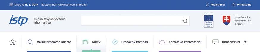 Funkcie ISTP Jednotlivé funkcie môžete aktivovať počas celého procesu práce s ISTP. Trvalo sú zobrazované v hornej a dolnej časti stránky (označované aj ako hlavička a päta stránky).