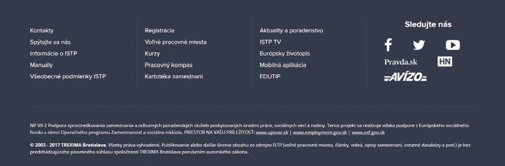 sk Spýtajte sa nás verejná zóna na kladenie otázok týkajúcich sa portálu ISTP, trhu práce a