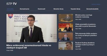 aktuality z oblasti trhu práce a vzdelávania, videá o zamestnávateľoch, zamestnaniach a školách.