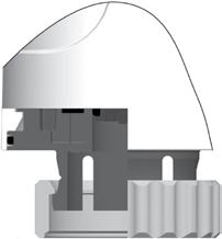 IMI TA / Elektrické pohony / EMO T Pracovní rozsah Pohon EMO T byl zkonstruován pro použití se všemi IMI TA/IMI Heimeier regulačními ventily s připojovacím závitem M30x1,5.