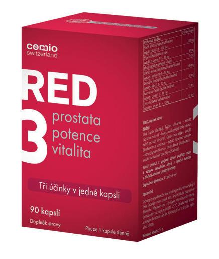 Tři účinky v jedné kapsli denně. Slivoň africká k podpoře zdraví prostaty, maca k podpoře sexuálního zdraví a sibiřský ženšen k podpoře vitality.