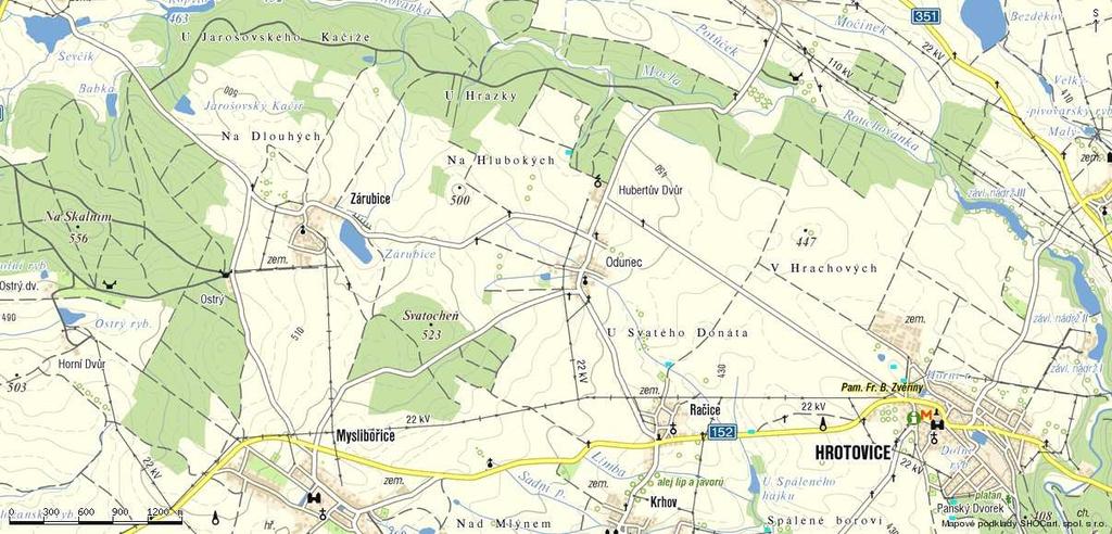 Příloha č.1 Mapa širších vztahů Ing.