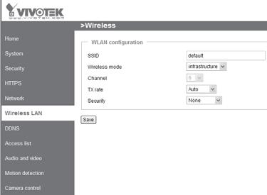 POWER COLLISION 1 2 3 4 5 LINK RECEIVE PARTITION 7 Nakonfigurujte bezdrátové připojení (pouze pro IP7154) 1. Zkontrolujte SSID, které je nastavené na vašem bezdrátovém přístupovém bodu (AP).