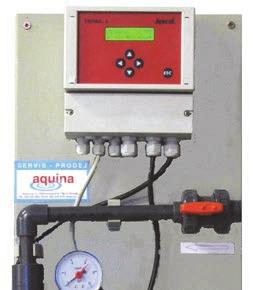 AQUINA kontinuální měření kvality vody AQ-L Panel měření vodivosti Stručná charakteristika měření hodnot vodivosti kondukční lze nastavit mezní hodnotu vodivosti vody pro výstupní signál přesný