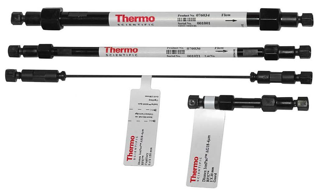 IC kolony Thermo Scientific Dionex Nejširší aplikační možnosti