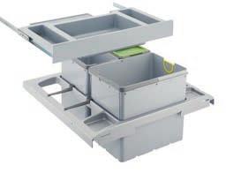 Sortery Trolley Vario 60 Montáž do zásuvky s relingom alebo vysokou bočnicou 134.0066.