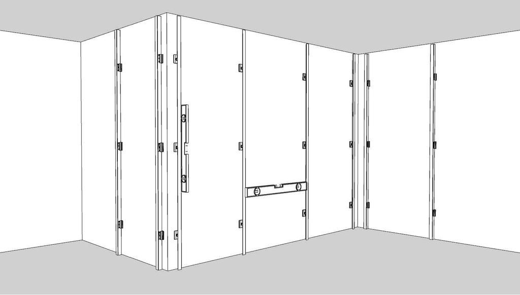 INSTALLATION GUIDE Wall bracket installation * positioning the anchors in the corners see detail of