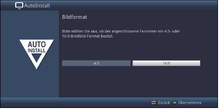Formát obrazu > Nastavte tlačítky šipek napravo / nalevo formát obrazu připojeného televizního přijímače.