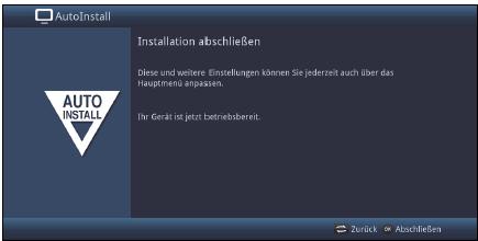 Ukončení asistenta instalace > Potvrďte zakončující pokyn instalačního asistenta stiskem tlačítka OK. 7 Ovládání 7.