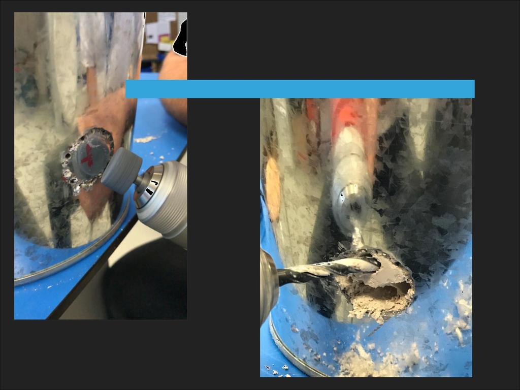 WE MADE A HOLE IN THE SIDE OF THE