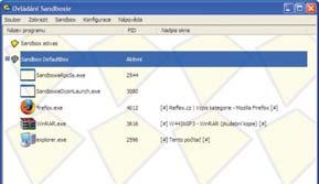 BEZPEČNÝ PROVOZ APLIKACÍ SANDBOXIE 3.38 ČIŠTĚNÍ A OPTIMALIZACE SYSTEM CLEANER 5.73 BEZPEČNOST THREATFIRE 4.5.0 HODNOCENÍ: HODNOCENÍ: HODNOCENÍ: INFO VELIKOST SOUBORU OPERAČNÍ SYSTÉM CENA POMĚR CENA/VÝKON www.