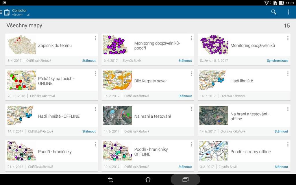 Survey123 for ArcGIS mobilní formulářová