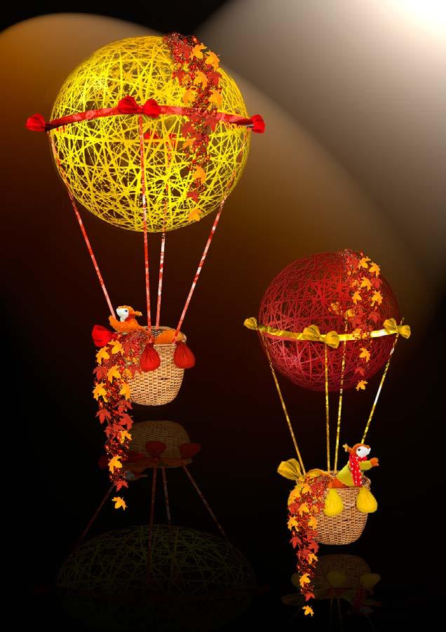 000 003 Fiberglass air balloons with