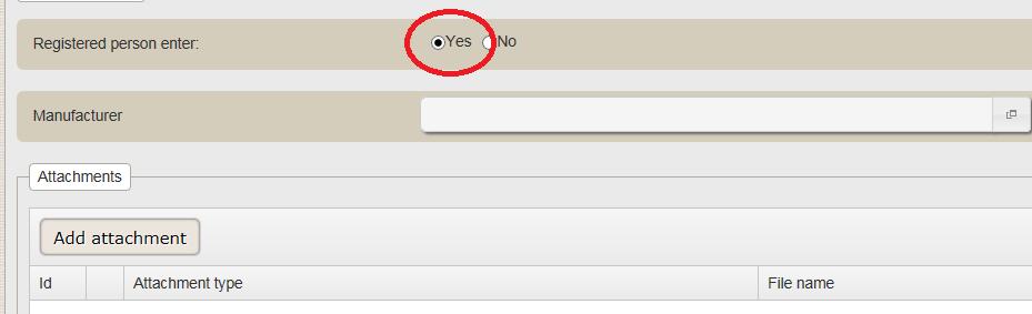 20) When you click on the Insert manufacturer button, a window to be completed will be displayed.