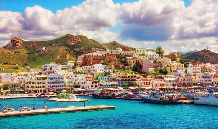Řecko > Naxos ODLETY na Paros na / (následně trajekt na ostrov Naxos) od 0.06.2019 2019 (poslední zpáteční let Prahy 01..2019) Ceny zájezdů zahrnují leteckou přepravu Praha - Paros - Praha vč.