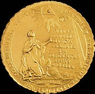 Josefem (1727-1777) Gold medal (5 Ducats) 1747 On the occasion of the marriage of Mary Ann