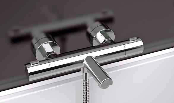 TECHNICAL FEATURES Our thermostatic mixers use hot water produced with storage water heaters, electric or methane. Features: 1. safe block 38 C 2. temperature adjustment from 20 C to 60 C 3.