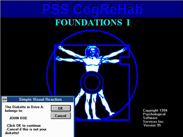 Bracyho program PSS CogReHab multimediální software 8 modulů s modifikovat.