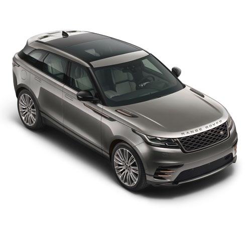 KROK 3 VYBERTE I EXTERIÉR Na fotografiích je zobrazen vůz Range Rover Velar R-Dynamic v odstínu