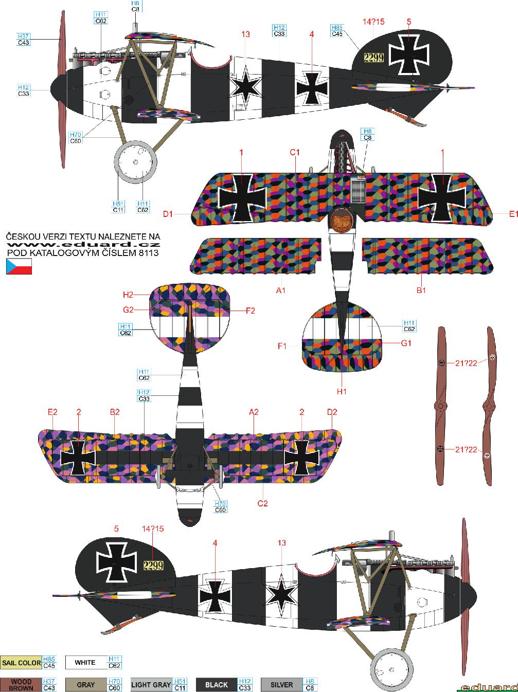 A Albatros D.V, 2299/17, flown by Oblt. Bruno Loerzer, Jasta 26, autumn 1917 Berliner Bruno Loerzer, a prewar army officer, learned to fly in 1914.