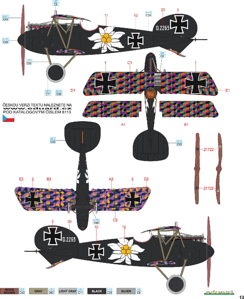 C Albatros D.V, 2263/17, flown by Ltn.