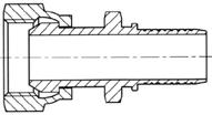 Koncovky a objímky pro hadice SMOOTHBORE a HYPERLINE V Pro teflonové hadice SMOOTHBORE a HYPERLINE V (VISIFLON) jsou určeny koncovky a lisovací objímky řady AF-T.