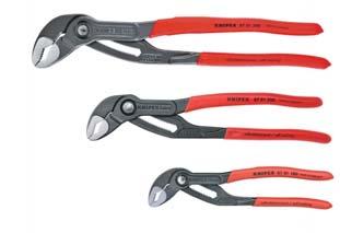 IC TREFA SPECIÁL KNIPEX - KLEŠTĚ PROFESIONÁLŮ SIKO KLEŠTĚ COBRA 180-560 MM - Nastavení stisknutím tlačítka přímo na obrobku - Jemné nastavení pro