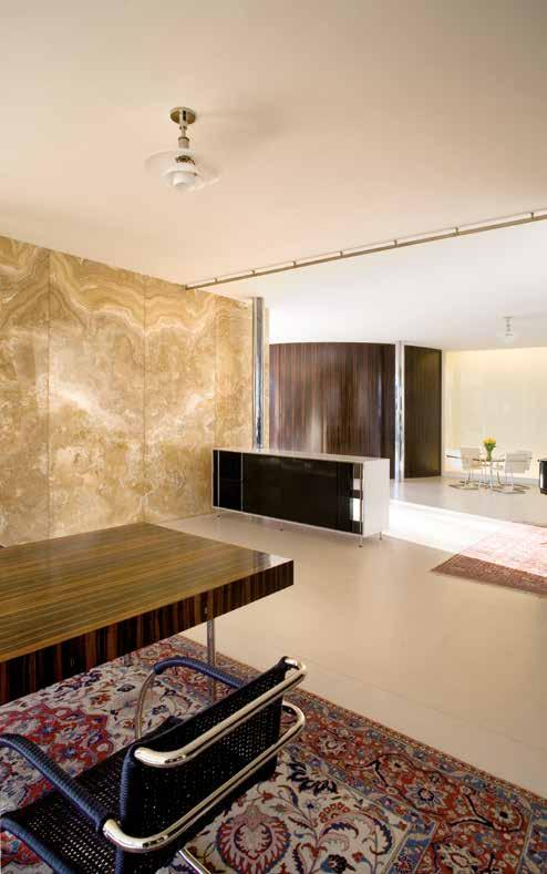 Vila Tugendhat v Brně Tugendhat Villa in Brno Výroba a montáž replik originálního nábytku na vybavení rekonstruované vily ve funkcionalistickém stylu.