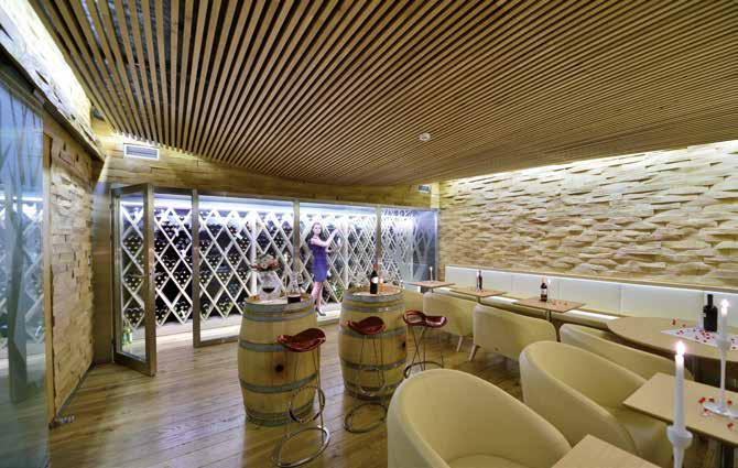Realization of interior equipment of 19 rooms and public area of the hotel in brushed solid oak