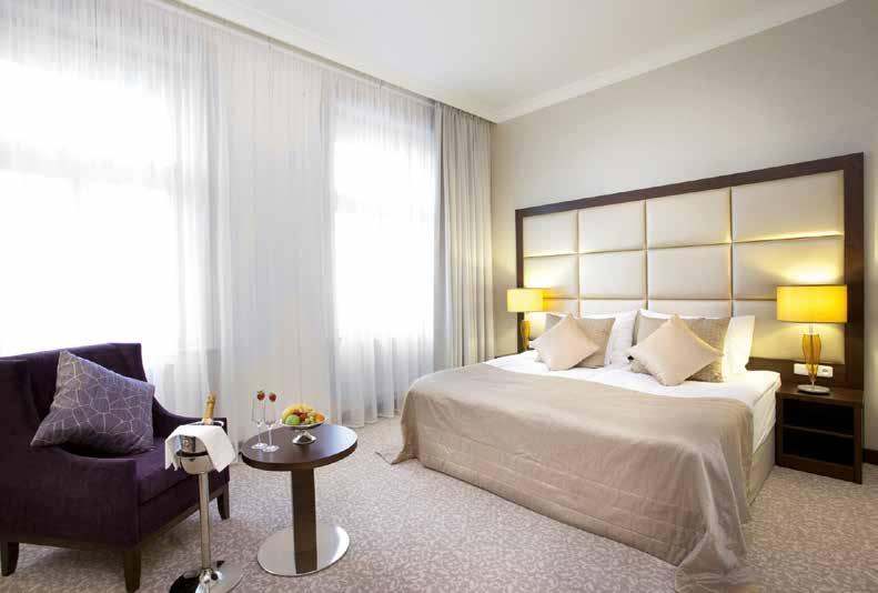 Hotel King David v Praze Hotel King David in Prague Vybavení interiéru recepce a lobby baru nábytkem a vybavení 70-ti pokojů v dýhovaném provedení z amerického ořechu v kombinaci s laminovanými