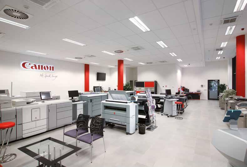 Canon v Prague Marina Office Center, Praha Canon in Prague Marina Office Center, Prague Realizace kompletní stavební části interiéru obchodní jednotky