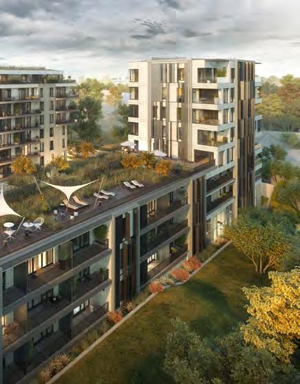 Součástí projektu je také terasovitá střecha plná zeleně, která bude sloužit pro posezení s přáteli, rodinné oslavy či jen k pozorování západu slunce. SMÍCHOV Smíchov není jen Anděl.