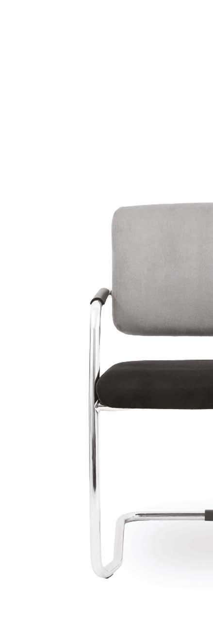 19 POTENZA je unikátní svou konstrukcí a komfortem. Područky jsou vybaveny polyuretanovými krytkami, které zaručují pohodlí. / The chair POTENZA is unique in design and comfort.