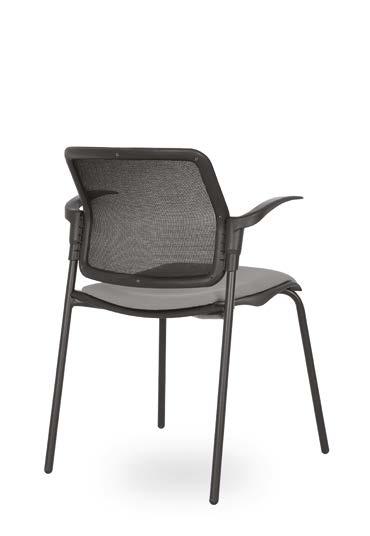49 Židle SPRING je designová konferenční židle s plastovým nebo síťovaným opěradlem. Je vyrobena z pevné ocelové konstrukce.