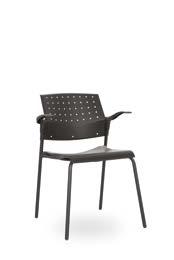 base in RAL black finish / Stahlgestell in der Oberflächenbearbeitung RAL schwarz Konferenční stohovatelná židle / Conference stackable chair / Konferenzstuhl stapelbar Sedák a opěradlo polypropylen