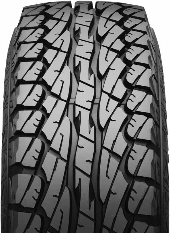 WILDPEAK I A/T AT01 Výkonné pneumatiky do každého terénu značky Falken pre SUV a pickupy. Symetricky usporiadané odolné profilové bloky dimenzované na maximálnu trakciu.