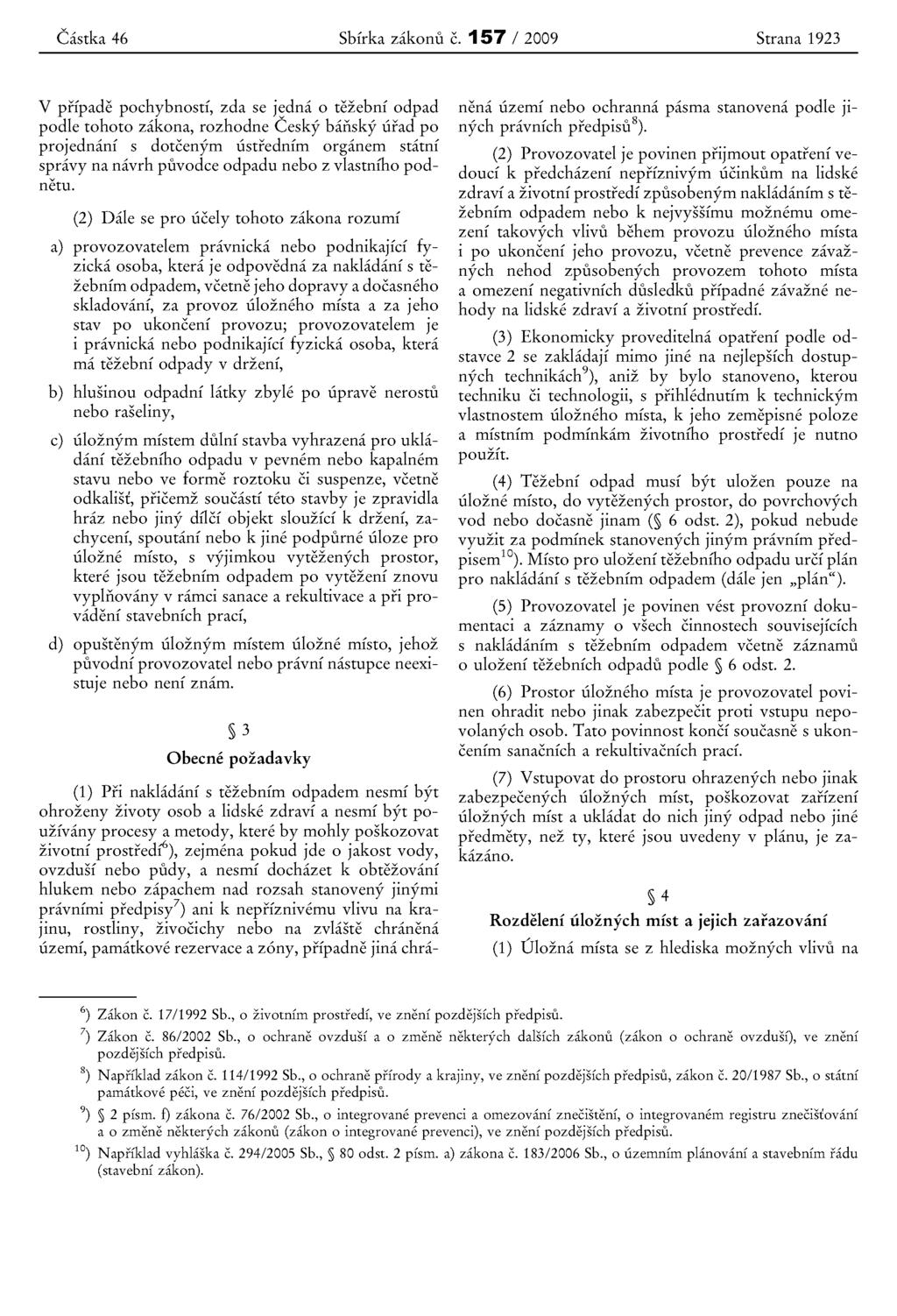 Castka 46 Sbfrka zakonu e.