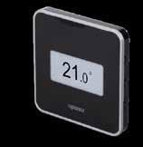 Skládá se z: - Termostat - 1x CR2032 baterie - Kotvící prvky Funkce: - Signalizace vytápění/chlazení - Snímání relativní vlhkosti - Signalizace režimů ECO/Komfort - Nastavování ECO režimů - Manuální