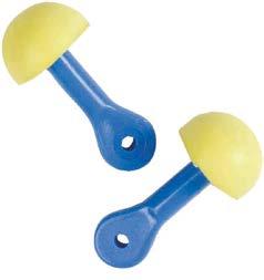 modro-žlutá zátkové chrániče sluchu hřibový tvar s