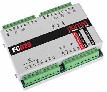 Obr. 3 analogových a digitálních signálů, místo aby regulátory byly integrovány přes sériovou linku RS485 s protokolem Modbus.