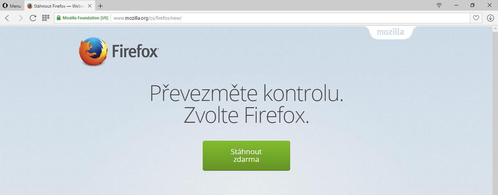 1 INSTALACE A AKTUALIZACE INTERNETOVÉHO PROHLÍŽEČE Bezproblémové fungování aplikace MS2014+ je garantované pouze prohlížečích Internet Explorer a Mozilla Firefox, a to pouze v jejich nejnovějších