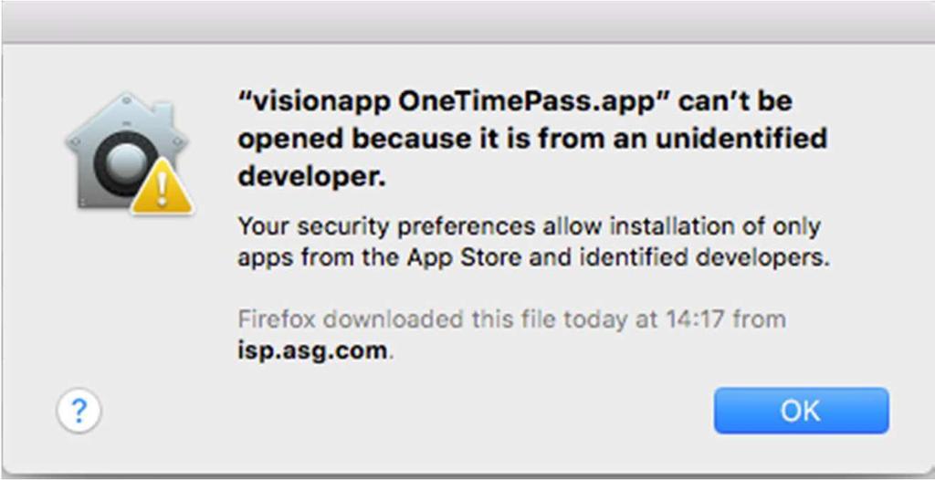 d) Instalace se provede přetažením ikonky visionap Pass.app do složky Applications.