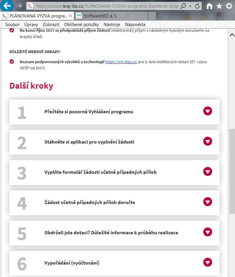 2. Stažení formuláře žádosti 2.