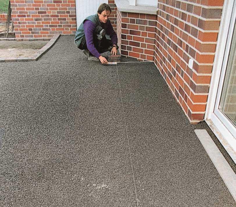 dlažby pomocí provázků