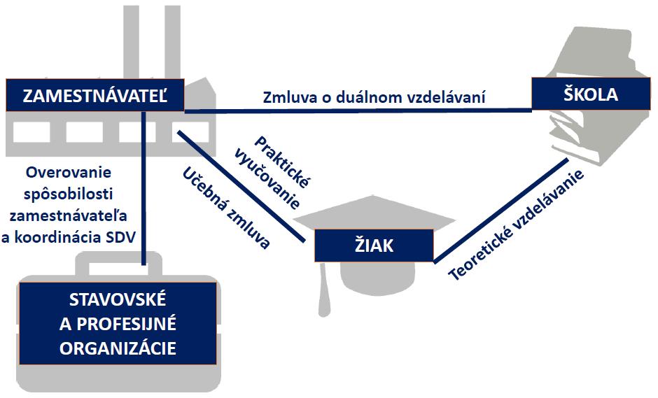 4. Podpísaná učebná zmluva medzi zamestnávateľom a žiakom od 1. ročníka. 5. Vzorový učebný plán a vzorové učebné osnovy pre odbor vzdelávania v SDV. Obrázok č.