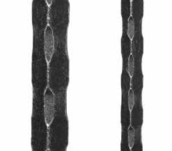 Kovářské zušlechtění a patina m-1 m-2 m-3 m-4 Patina Kovářské zušlechtění nabízí opracování původního hladkého materiálu po hranách, po ploše, nebo obojím způsobem.