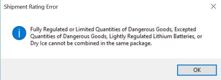 Lithiové baterie Poznámka: Lithiové baterie se nesmí posílat s nebezpečným zbožím typu Plně regulované, Omezené