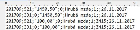 Výstupy vo voľbe Spracovanie miezd/ Tlače a výstupy/export do účtovníctva Export účtovného dokladu do účtovníctva LLarGo (csv) Po kliknutí na spracovateľa Export účtovného dokladu pre účtovníctvo